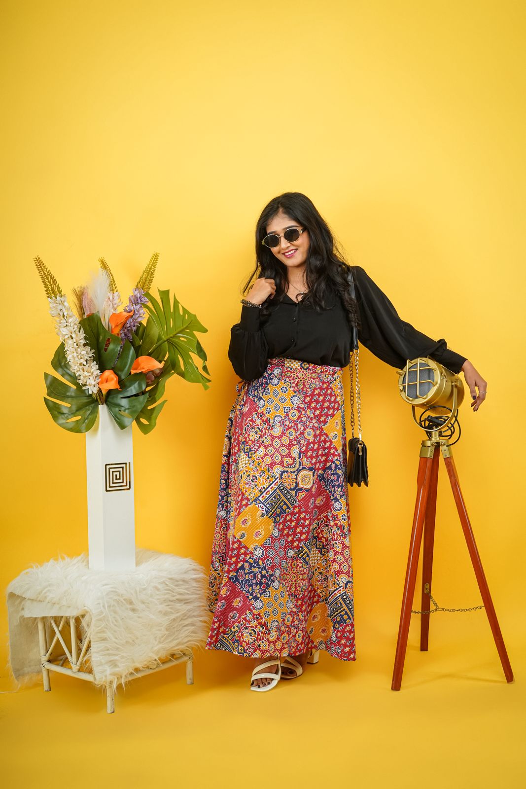 Sneha skirt, wrap around skirt, wrap around, cotton skirt